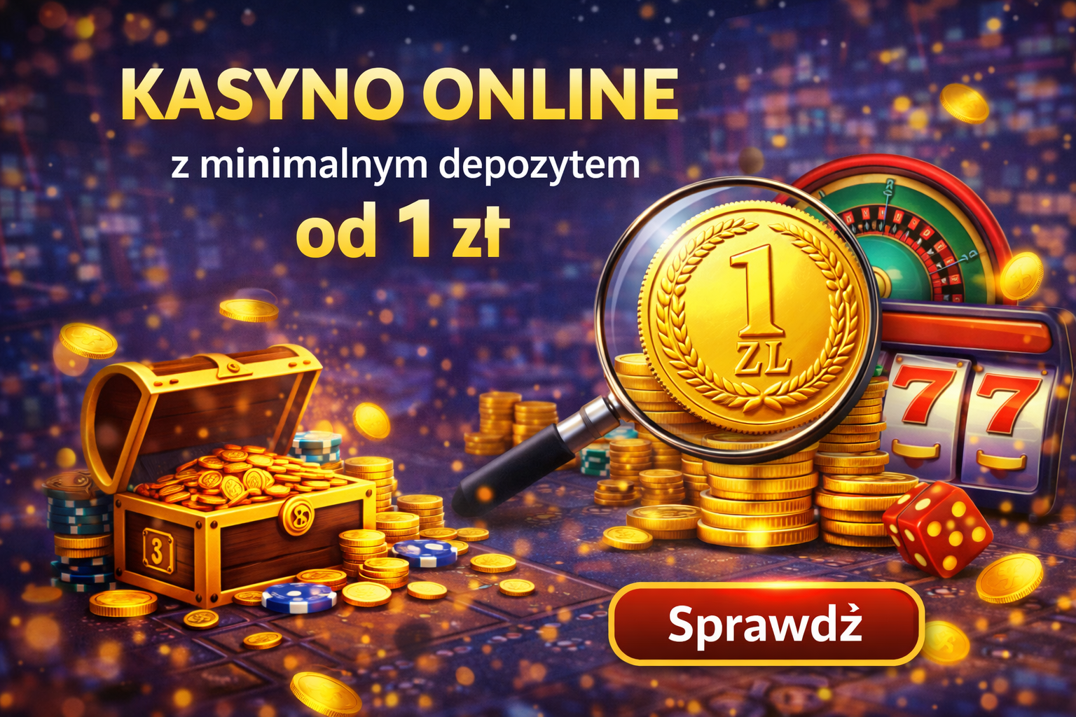 kasyna z depozytem 1 zł
